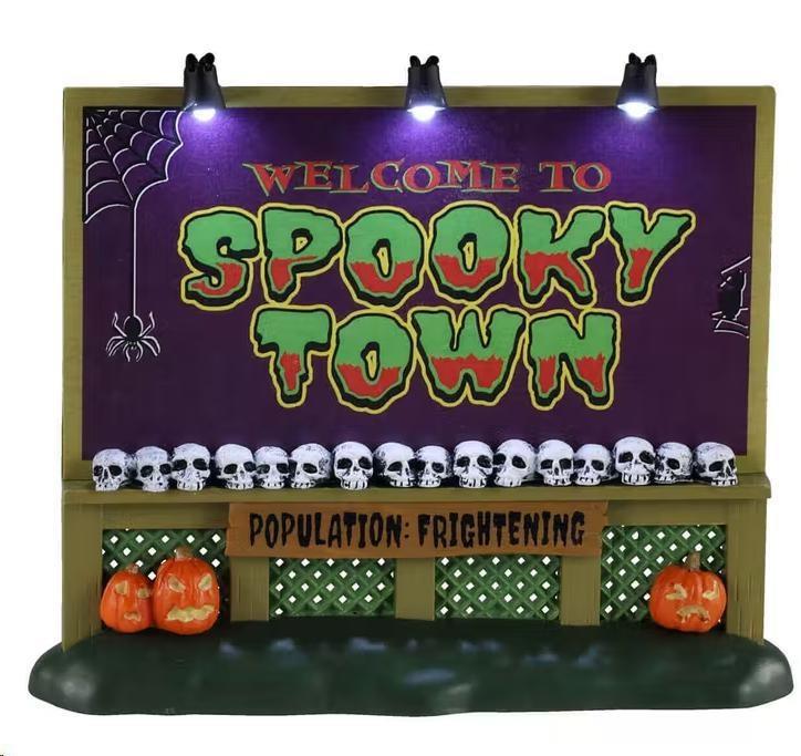SPOOKYTOWN SIGN