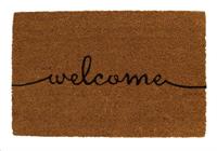 MAT WELCOME COCO 38X58X1.5CM NATURAL/BLACK