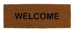 MAT WELCOME COCO 28X78X1.5CM NATURAL/BLACK