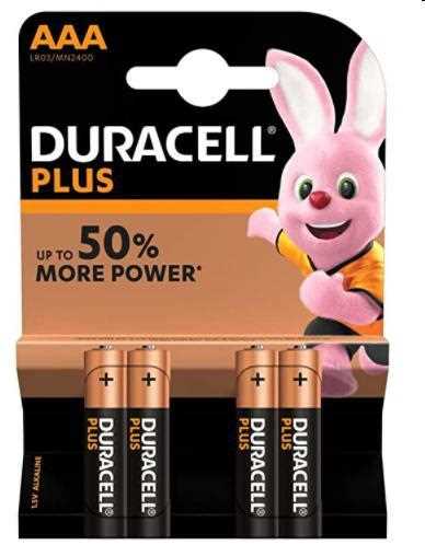 DURACELL PLUS 100 MINISTILO AAA 4PZ. MN2400