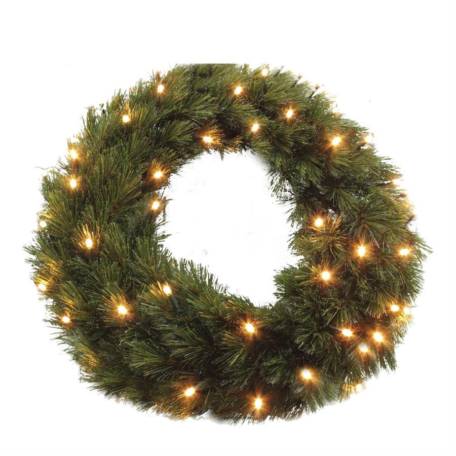 CORONA FOREST VERDE CON 72LED CM Ø60 - 160 RAMI