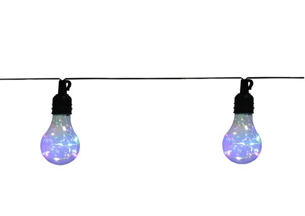 CATENA 10 LAMPADINE A GOCCIA LUCE MULTICOLOR MT.5 PROLUNGAB.