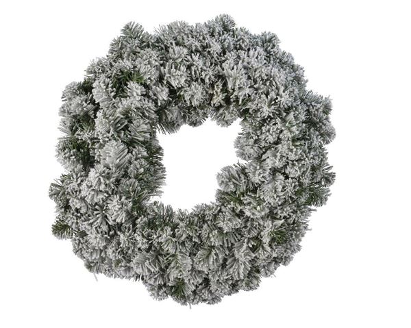 CORONA IMPERIAL VERDE INNEVATA CM Ø90 RAMI 270