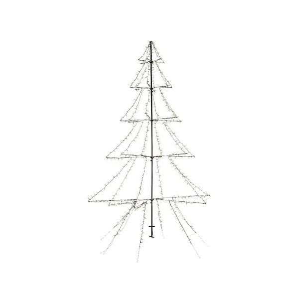 ALBERO NATALE METALLO NERO 3000LED L.CALDA CM H450 OUTDOOR