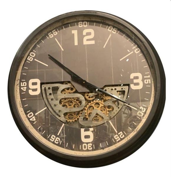 OROLOGIO DA MURO METALLO NERO 83X9CM BO