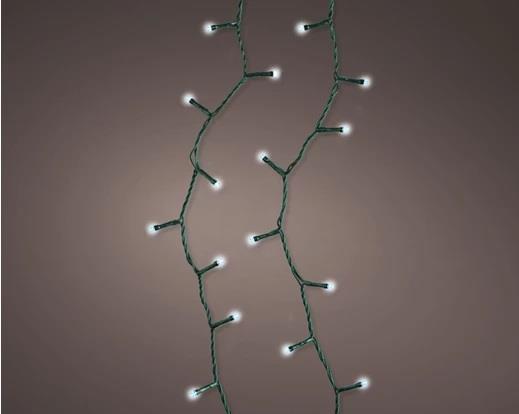 CATENA LUCE FREDDA 200LED FILO VERDE MT9,95 EFFETTI IP44