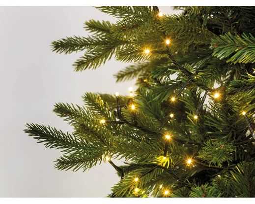 CATENA LUCE CALDA 1500LED MT.34 FILO VERDE IP44 8FUNZIONI