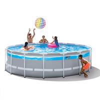 PISCINA AUTOPORTANTE TONDA PRISMA FRAME CLEARVIEW CM.488X122