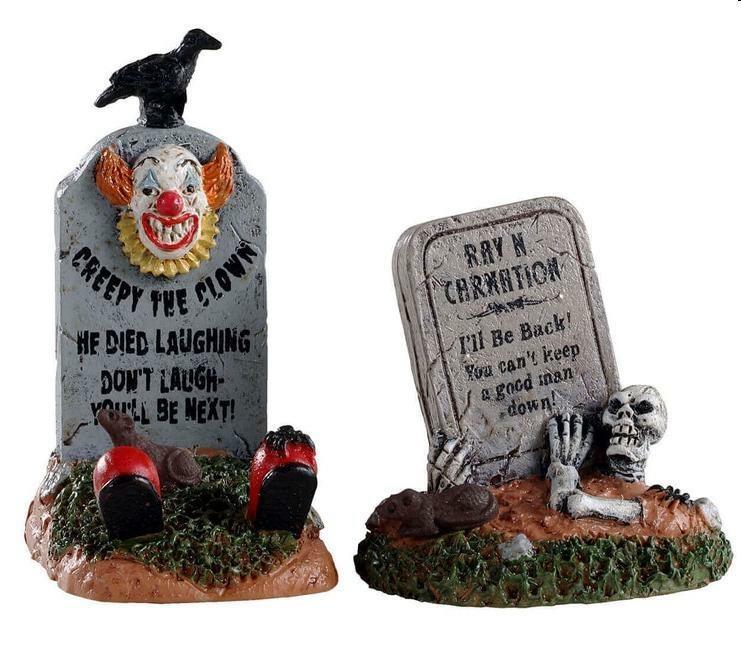 CRAZY HEADSTONES, SET OF 2