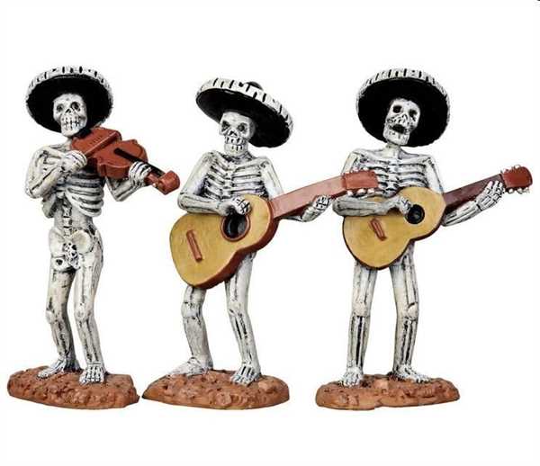 SKELETON MARIACHI BAND, SET OF 3