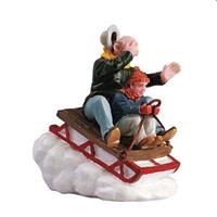 SLEDDING WITH GRAMPS