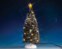 CLEAR LIGHT EVERGREEN TREE, LARGE, B/O (4.5V)