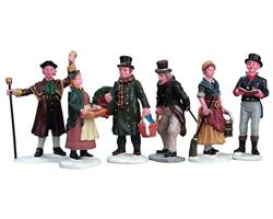 VILLAGE PEOPLE FIGURINES,SET/6