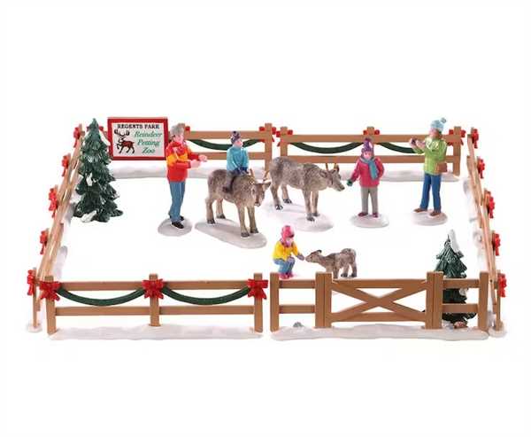 REINDEER PETTING ZOO, SET OF 17