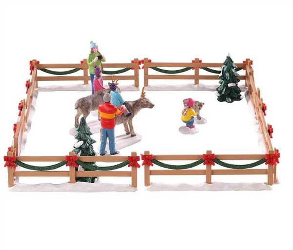 REINDEER PETTING ZOO, SET OF 17-en