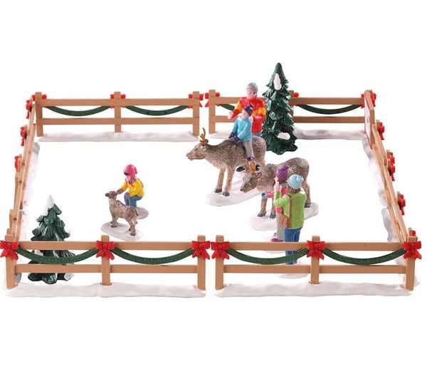 REINDEER PETTING ZOO, SET OF 17-en