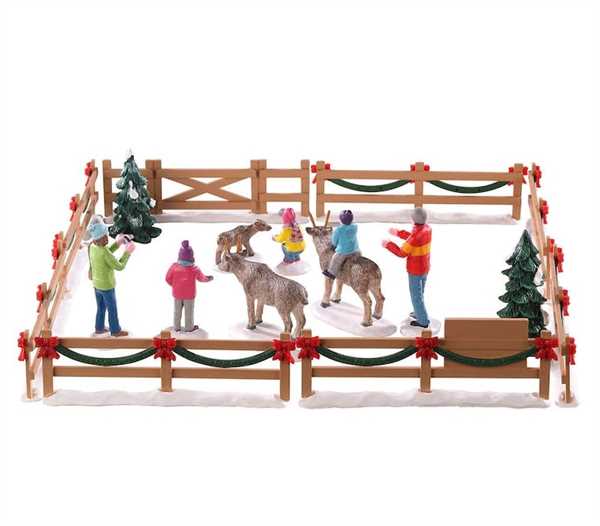 REINDEER PETTING ZOO, SET OF 17-en