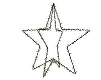 STELLA 3D IN MET. CON 400LED BIAN/CALDO OUTD. L98-W95-H98CM