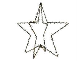 STELLA 3D IN MET. CON 400LED BIAN/CALDO OUTD. L98-W95-H98CM