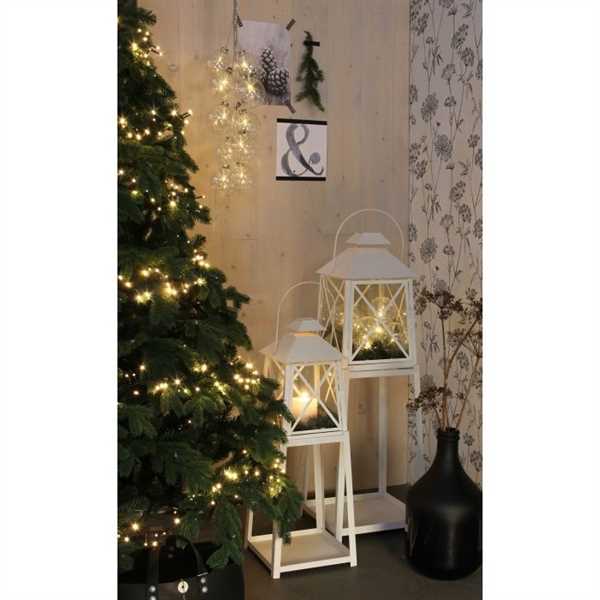 CATENA LUCE CALDA 550LED 11MT+3MT FILO NERO TIMER+8FUNZIONI