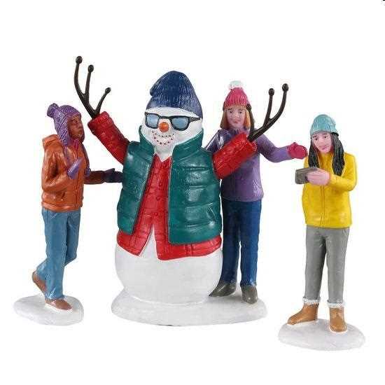 SNOWMAN SELFIE, SET OF 3
