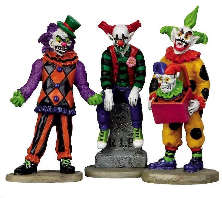 EVIL SINISTER CLOWNS, SET OF 3