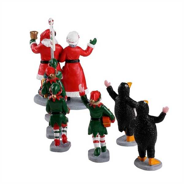 SANTA'S ELF PARADE, SET OF 7-en