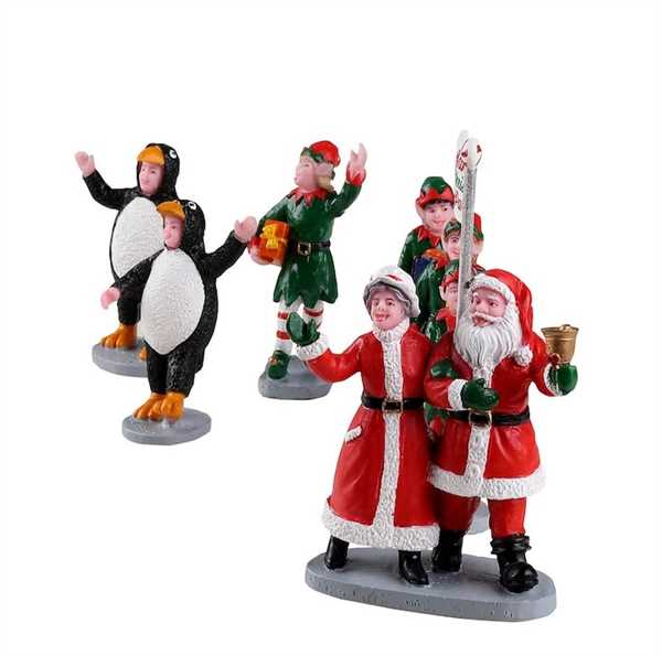 SANTA'S ELF PARADE, SET OF 7-en