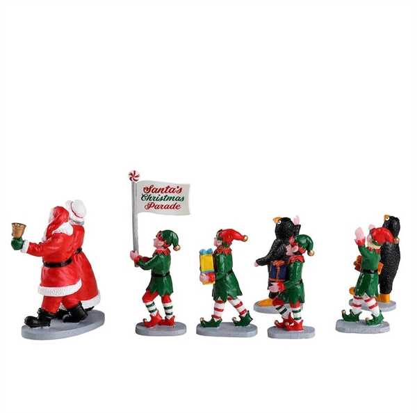 SANTA'S ELF PARADE, SET OF 7-en