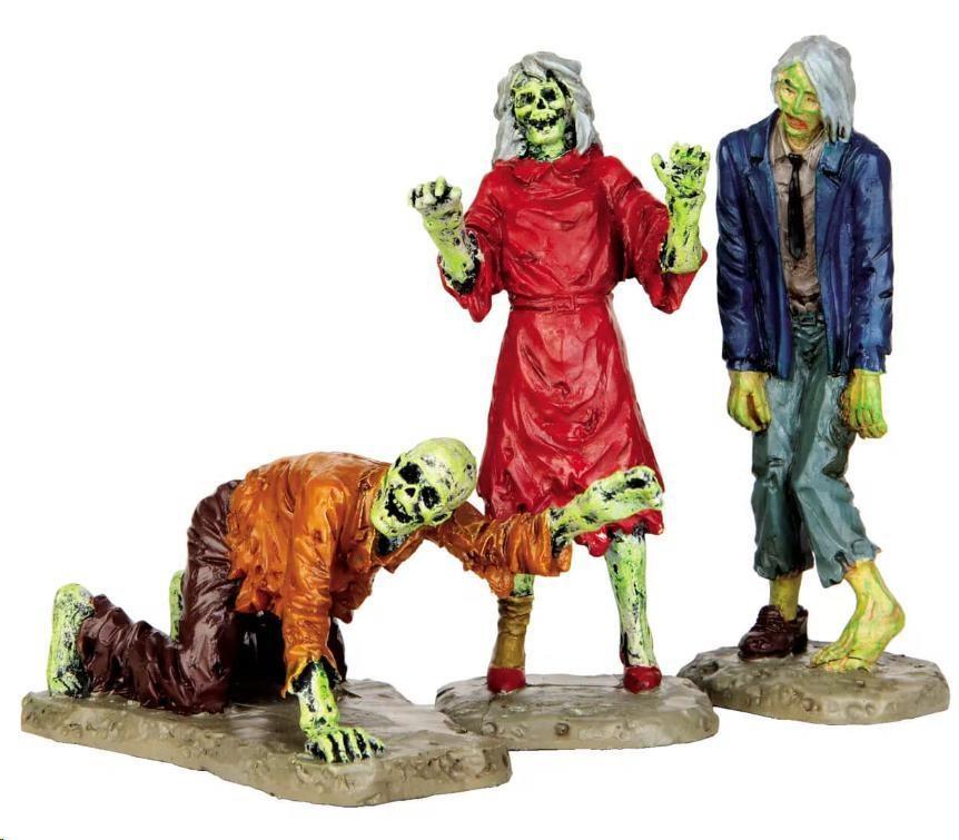 WALKING ZOMBIES, SET OF 3