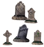 TOMBSTONES, SET OF 5