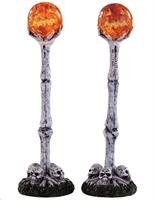LIGHTED LANTERN BONE POST,