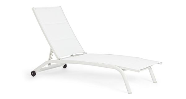 LETTINO CON RUOTE CLEOPAS BIANCO CM.61X192X96h