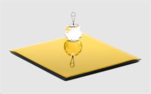 BASE SPECCHIO QUAD.20X20 GOLD