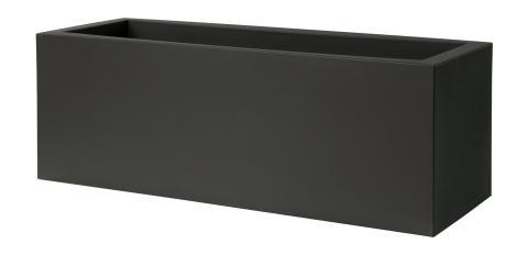 VASO CASSETTA DA ESTERNO KUBE NERO PERLA CM.80X30XH30