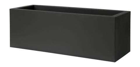 VASO CASSETTA DA ESTERNO KUBE NERO PERLA CM.80X30XH30