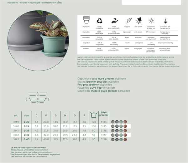 SOTTOVASO TONDO IN PLASTICA RICICLATA TORTORA MEDEA CM.Ø40