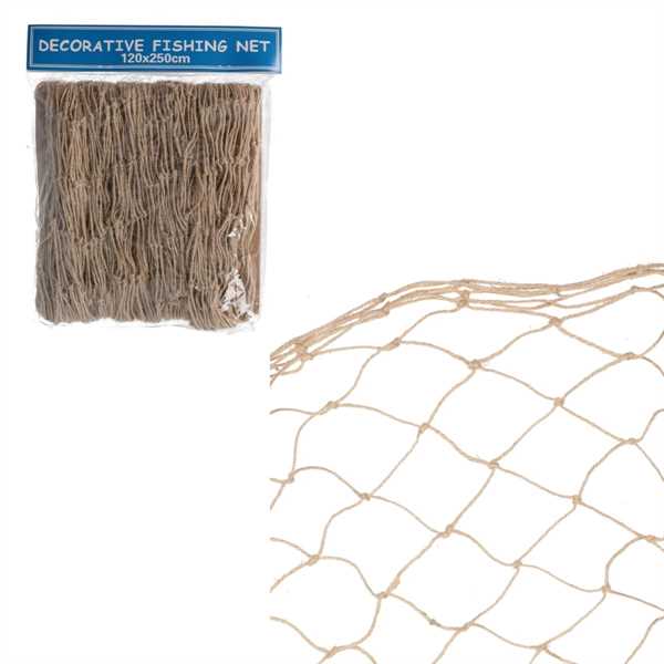 RETE CORDA MARE SACCHETTO NATURALE CM120 X250
