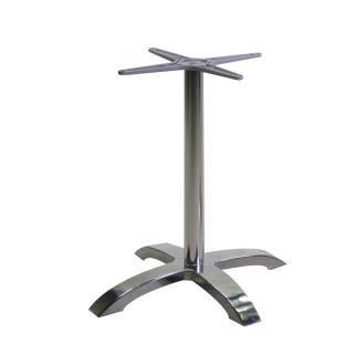 BASE TAVOLO ALLUMINIO COLORE INOX GRIGIO CM. 52x52XH72