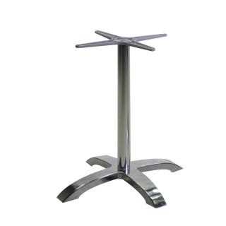 BASE TAVOLO ALLUMINIO COLORE INOX GRIGIO CM. 52x52XH72