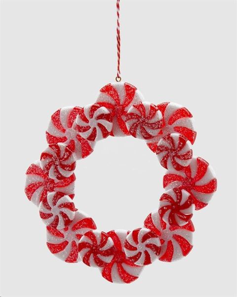 DEC.CANDY POLY BELL D13 RED WHITE-en