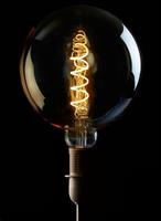 LAMPADINA EDISON LED D19 SFERA/SPIR. AMBRA