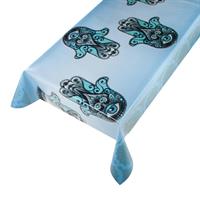 TOVAGLIA A METRAGGIO HAMSA BLUE H.140 CM.