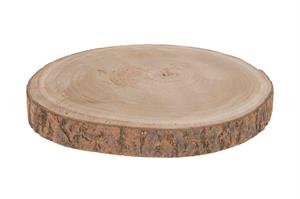 DISCO ROTONDO IN LEGNO DI PAULOWNIA CM.D30X3H NATURALE