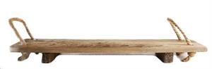 TRAY HISTORIC WOOD WITH HANDLES CM57X16X5