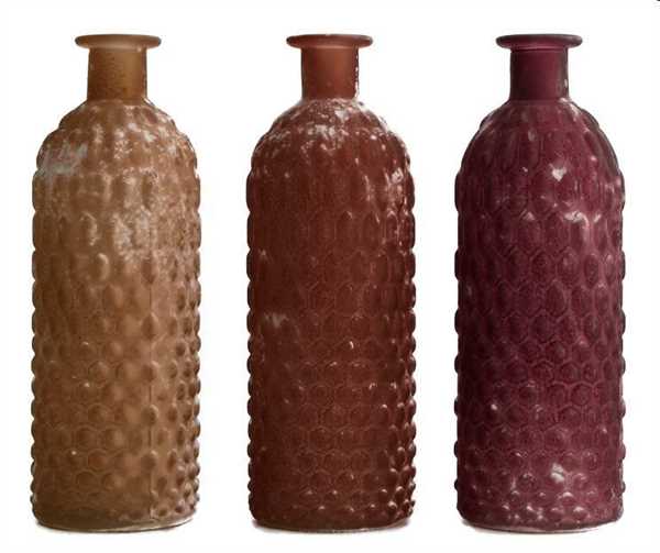 VASE GLASS 7X7X20.5CM C/3-en