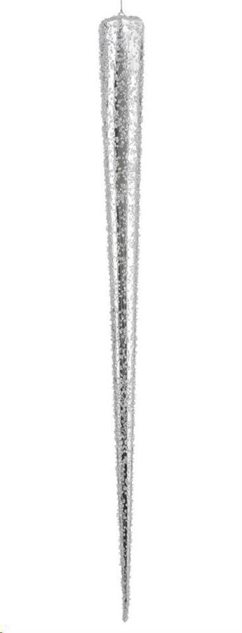 GHIACCIOLO ARGENTO E BIANCO- L60XW12XH12CM
