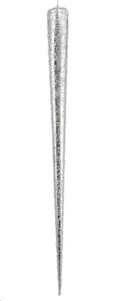 GHIACCIOLO ARGENTO E BIANCO- L60XW12XH12CM