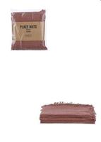 XAVIE PLACEMAT BROWN 4 PIECES - L48XW33CM