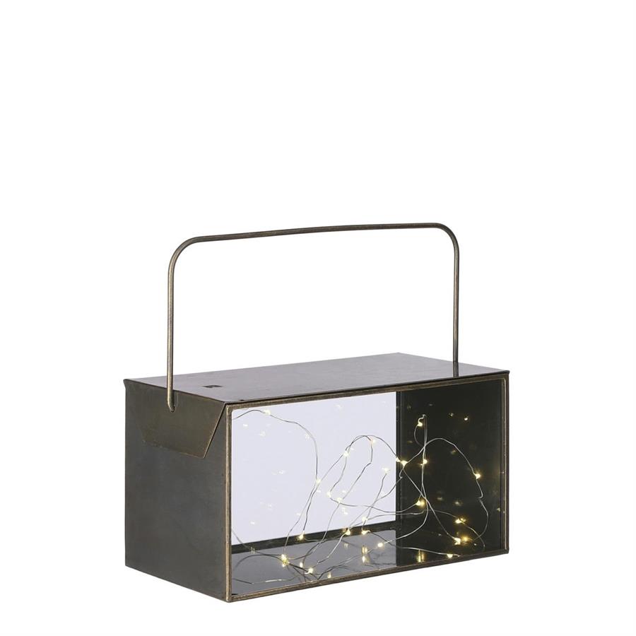 ASTON LANTERNA ORO 30LED A BATTERIA - L31,5XW16XH19,5C